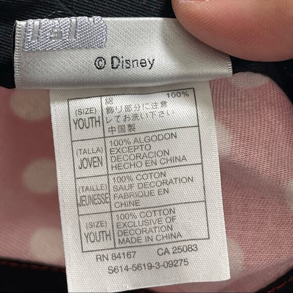 Disney Parks Disneyland Minnie Mouse Ears Youth Snapback Cap Hat - Picture 3 of 8